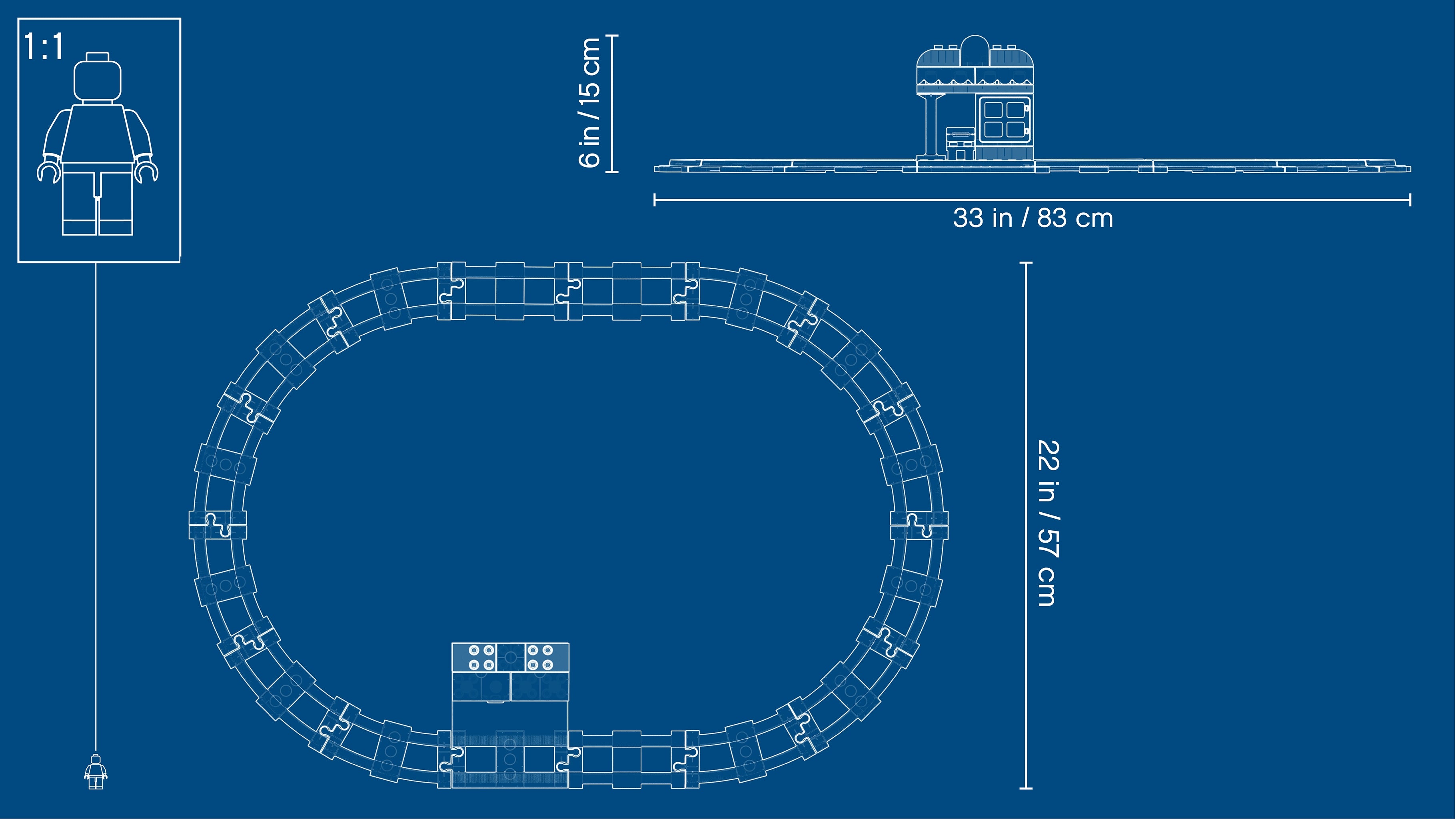 LEGO® steam train