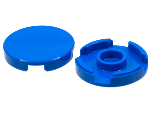 LEGO Fliesen (modifiziert) - 2 x 2 rund mit Bolzenhalter in der Unterseite