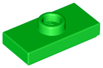 LEGO Platten (modifiziert) - 1 x 2 mit 1 Noppe und unterem Noppenhalter