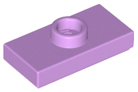 LEGO Platten (modifiziert) - 1 x 2 mit 1 Noppe und unterem Noppenhalter