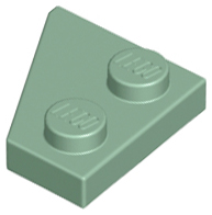 LEGO Plates (modified) - Plate 2 x 2 Right (27 degrees)