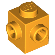 LEGO Bricks (modified) - 1 x 1 with 2 adjacent studs