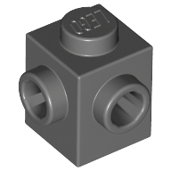 LEGO Bricks (modified) - 1 x 1 with 2 adjacent studs