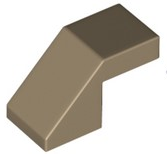 LEGO Slopes (modified) - 2 x 1 with cutout (without nub, 45°)