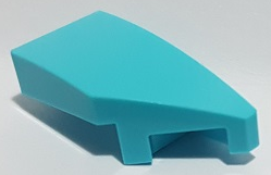LEGO Slopes (modified) - Wing 1 x 2 with knob cutout (right, curved)