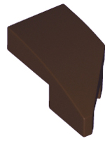 LEGO Slopes (modified) - Wing 1 x 2 with knob cutout (left, curved)