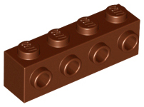 LEGO  Bricks (modified) - 1 x 4 with studs on the side
