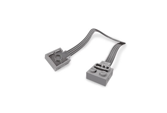 LEGO Cable - Power Functions extension cable with a light gray end (20cm)