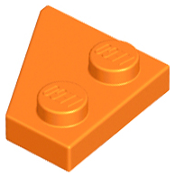 LEGO Plates (modified) - Plate 2 x 2 Right (27 degrees)