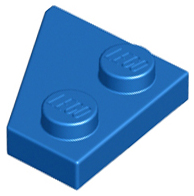 LEGO Plates (modified) - Plate 2 x 2 Right (27 degrees)
