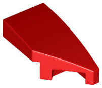 LEGO Slopes (modified) - Wing 1 x 2 with knob cutout (right, curved)