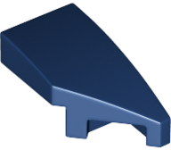 LEGO Slopes (modified) - Wing 1 x 2 with knob cutout (right, curved)