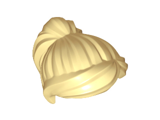 LEGO minifigures hair - ponytail and side-swept bangs