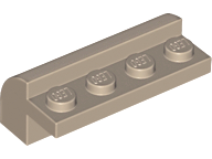 LEGO Bricks (modified) - 2 x 4 x 1 1/3 with 4 recessed studs