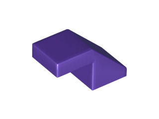 LEGO Slopes (modified) - 2 x 1 with cutout (without nub, 45°)