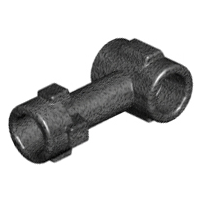 LEGO rods - 1L with top stud and 2 side studs