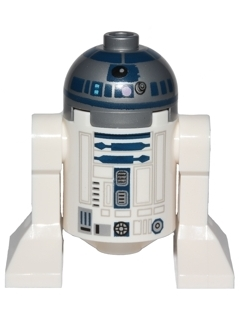 LEGO Star Wars Minifigure - Astromech Druid R2D2 (Medium Lavender polka dot)