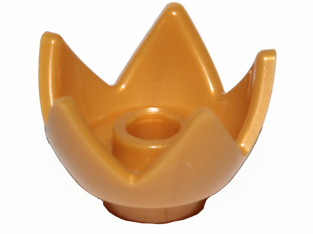 LEGO minifigures headgear (other) - crown/eggshell with 5 points and nub in the center