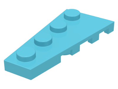 LEGO  Plates (modified) – Wedge 4 x 2 (Left)