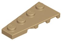 LEGO  Plates (modified) – Wedge 4 x 2 (Left)