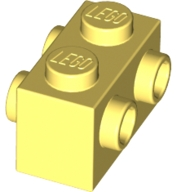 LEGO Bricks (modified) - 1 x 2 with side studs