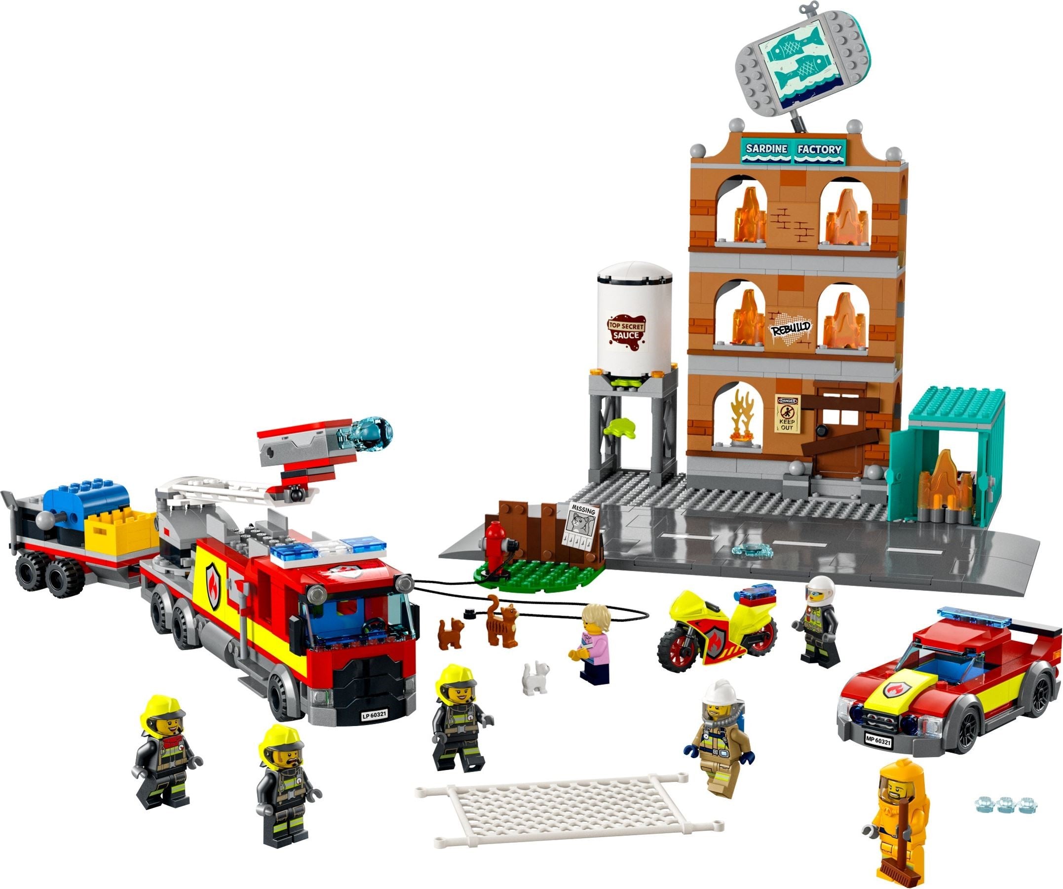 LEGO® fire brigade operation with fire brigade