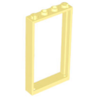 LEGO Bricks (modified) - Door frame 1 x 4 x 6 with 2 holes in the bottom and top