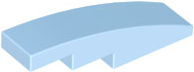 LEGO Slopes (modified) - 1 x 4 (rounded)