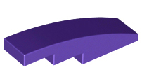 LEGO Slopes (modified) - 1 x 4 (rounded)
