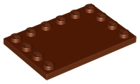 LEGO Tiles (modified) - 4 x 6 with studs on the edges
