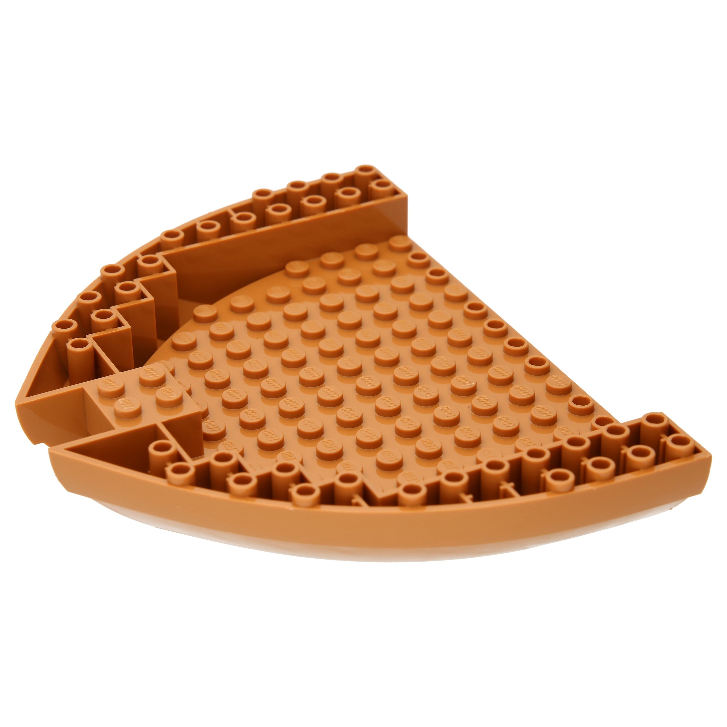 LEGO boats - ship hull 16 x 13 x 2 (Medium Nougat)