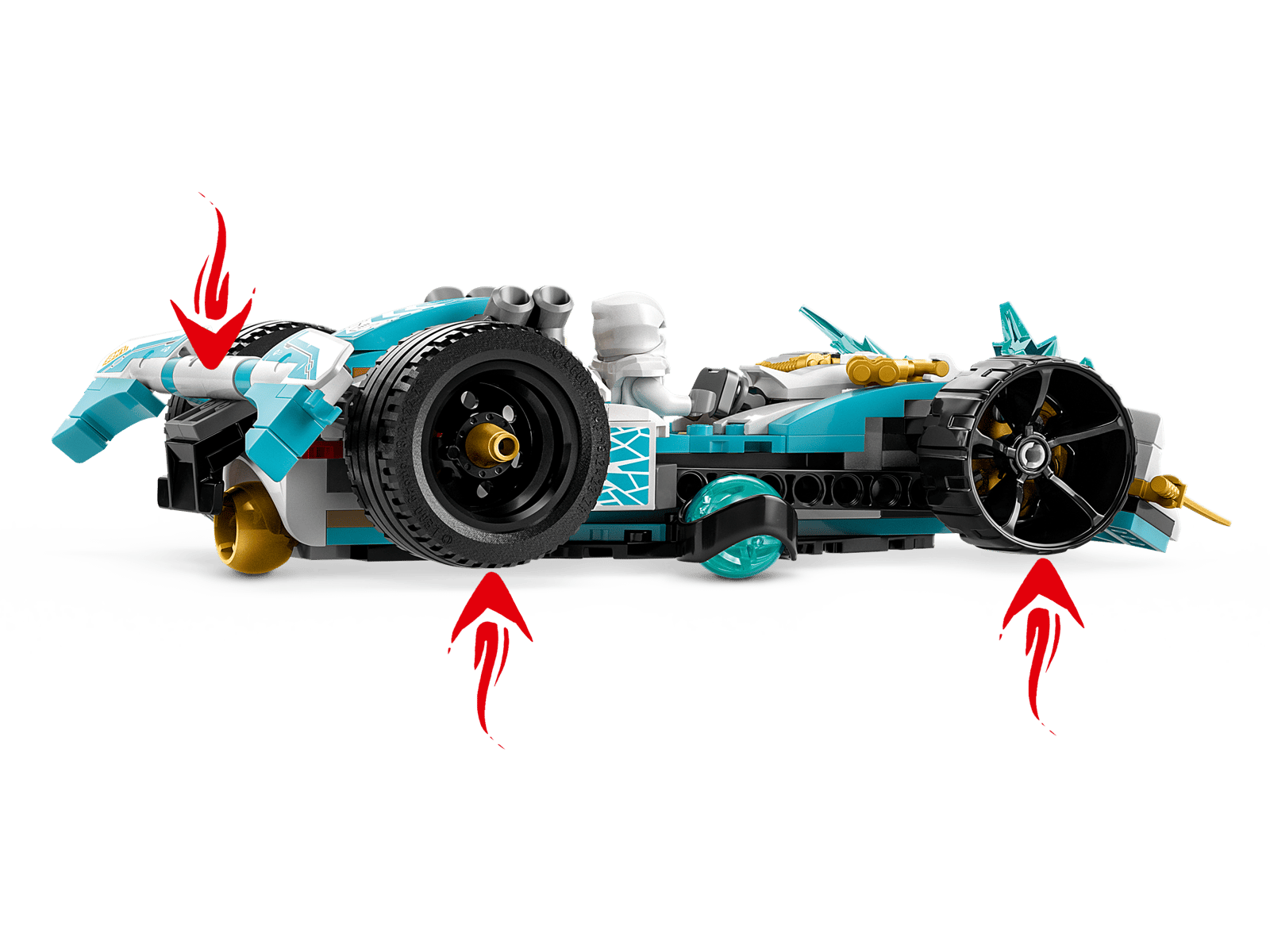LEGO® Zanes Drachenpower-Spinjitzu-Rennwagen