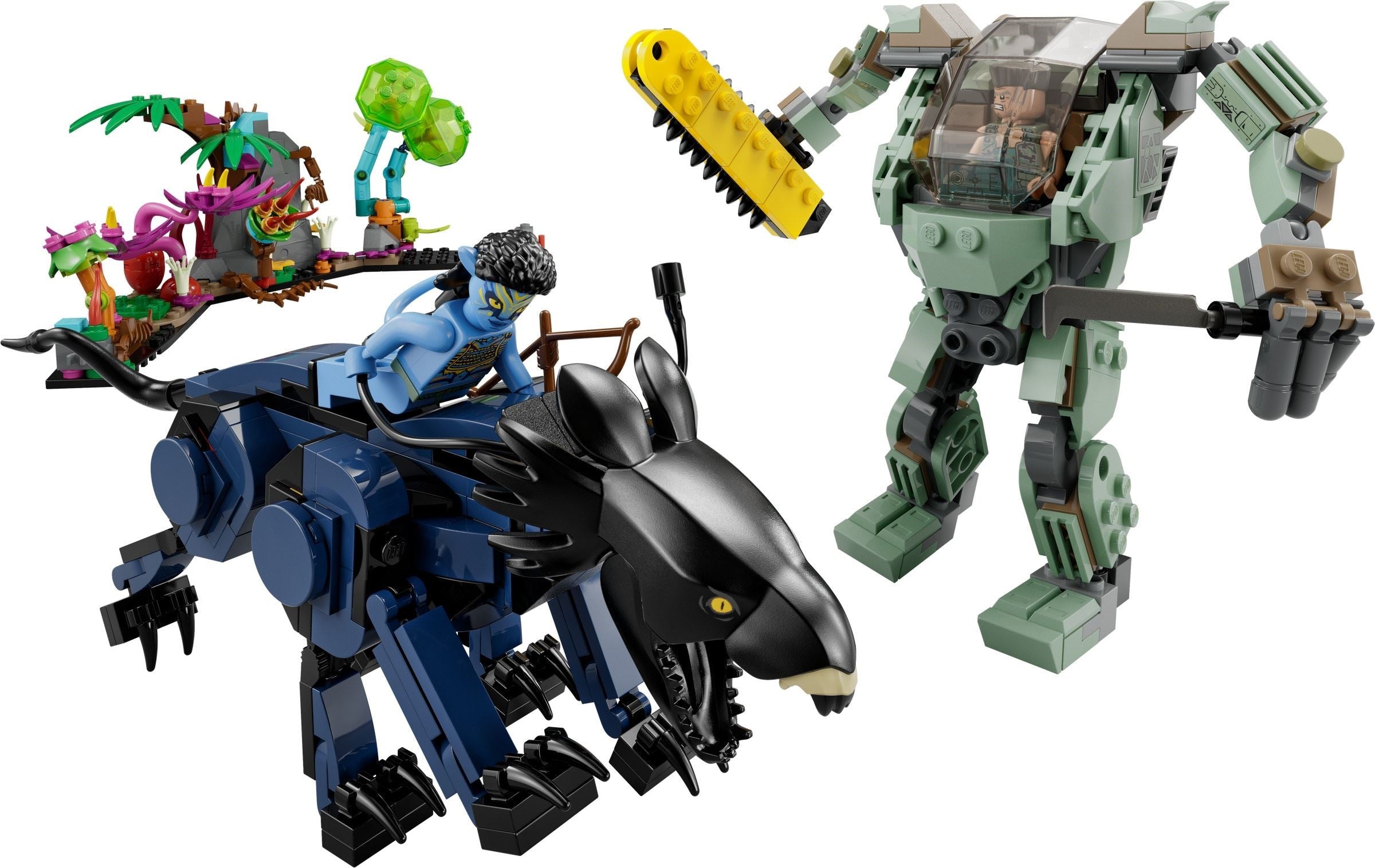LEGO® Neytiri and Thanator vs. Quaritch in the MPA