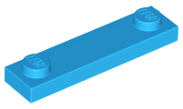LEGO Plates (modified) - 1 x 4 with 2 studs (without groove)