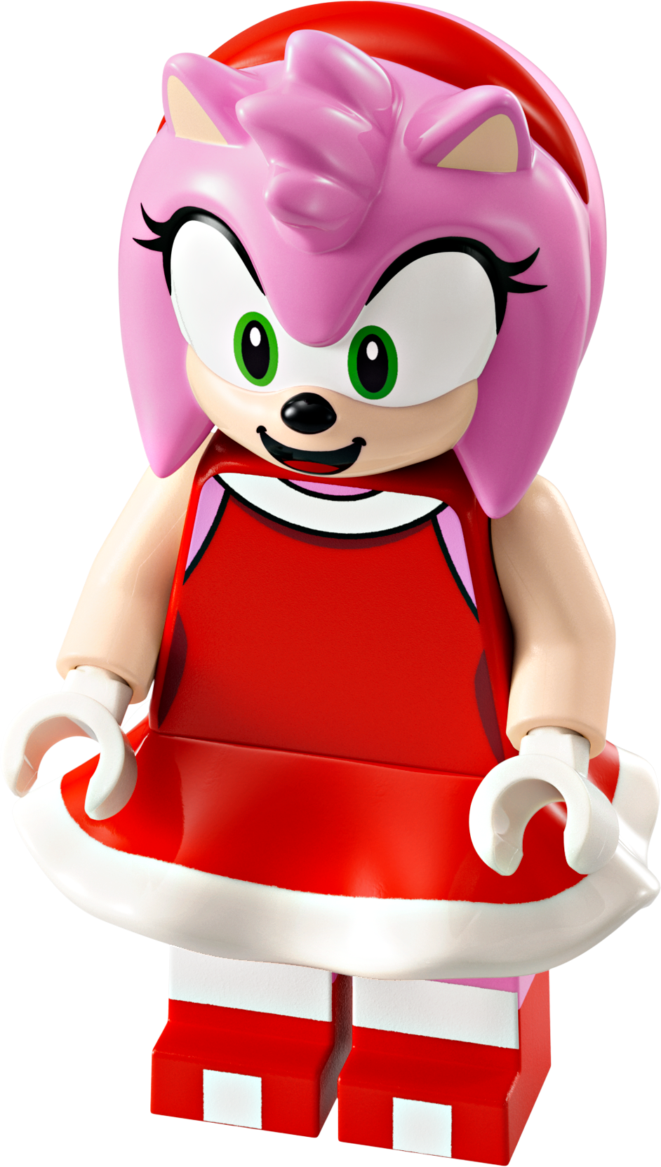 LEGO Minifigur Amy Rose - Red Dress – Sonic the Hedgehog (son005) – neu