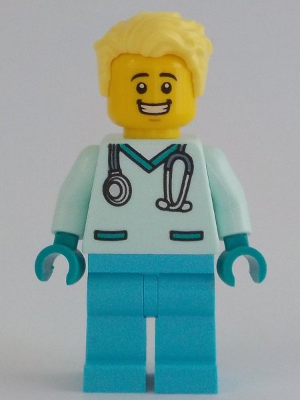 LEGO Ctiy Minifigur - Dr. Spetzel