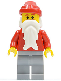 LEGO Minifigur Santa, Light Bluish Gray Legs (hol005) – neu