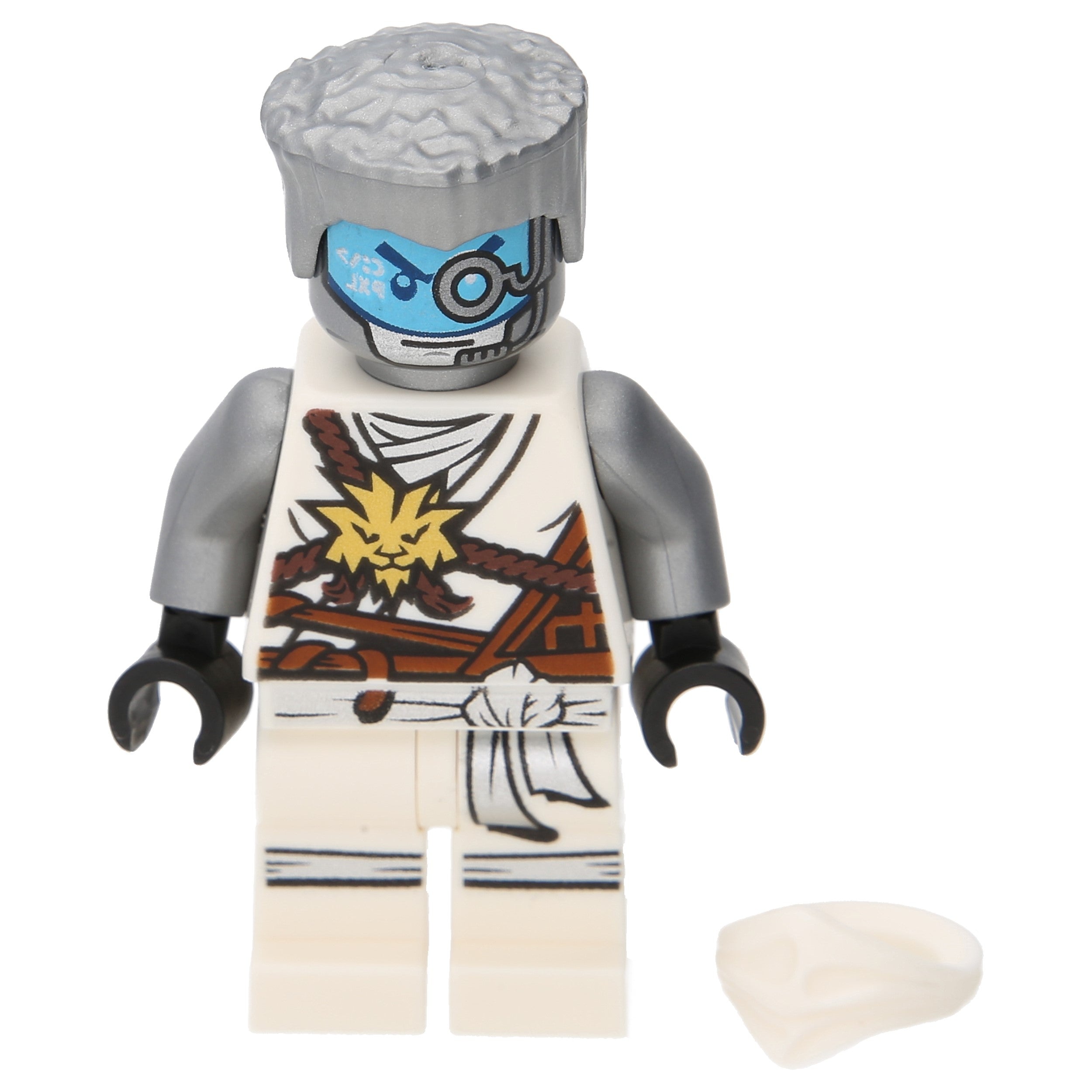 LEGO Ninjago Minifiguren - Zane mit Haaren, weißer Maske und Robe des Meisters (Day of the Departed)