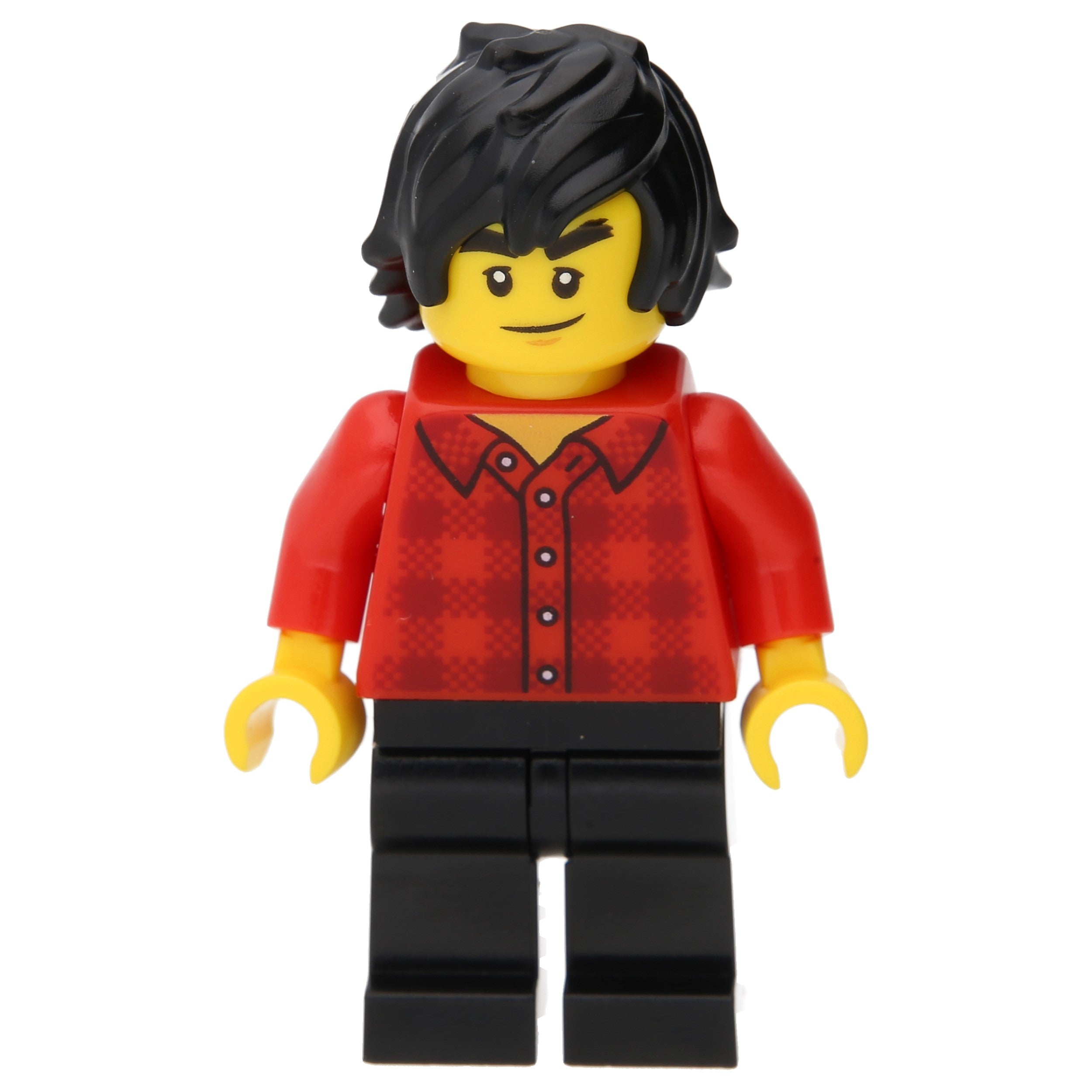 LEGO Ninjago minifigures - Avatar Cole in a lumberjack shirt and mustache