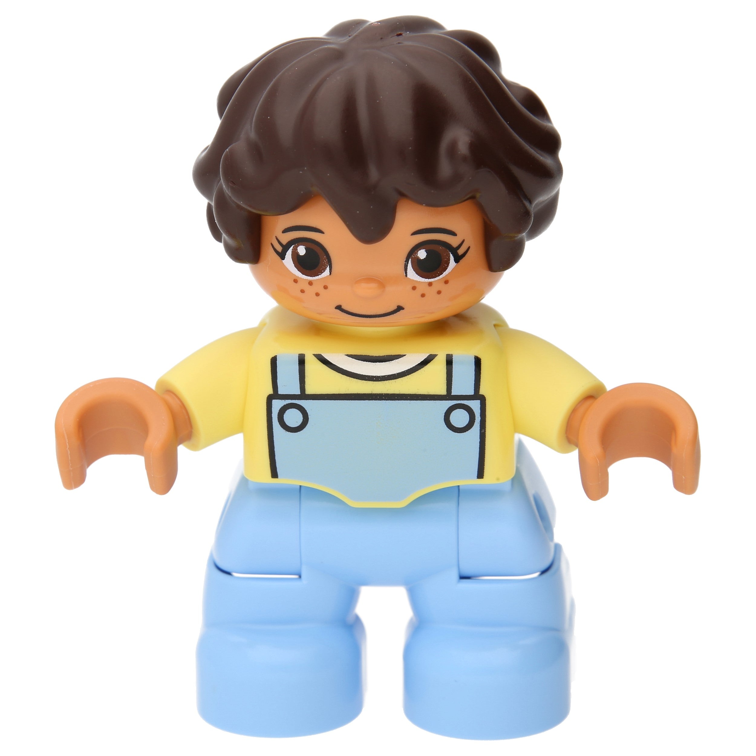 LEGO Duplo figures - girls with pale blue legs and pale yellow top