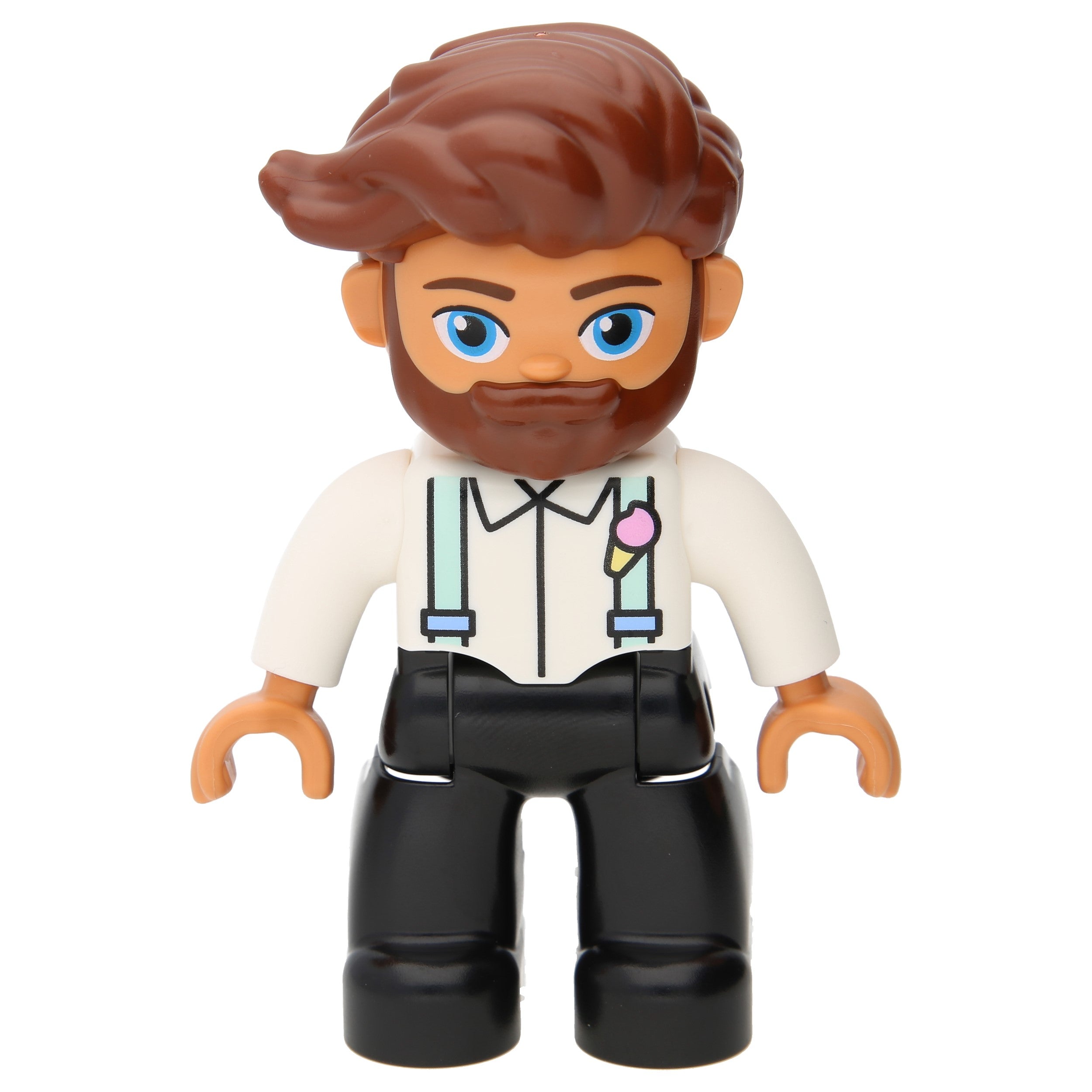 LEGO Duplo figures - man with black legs and white top