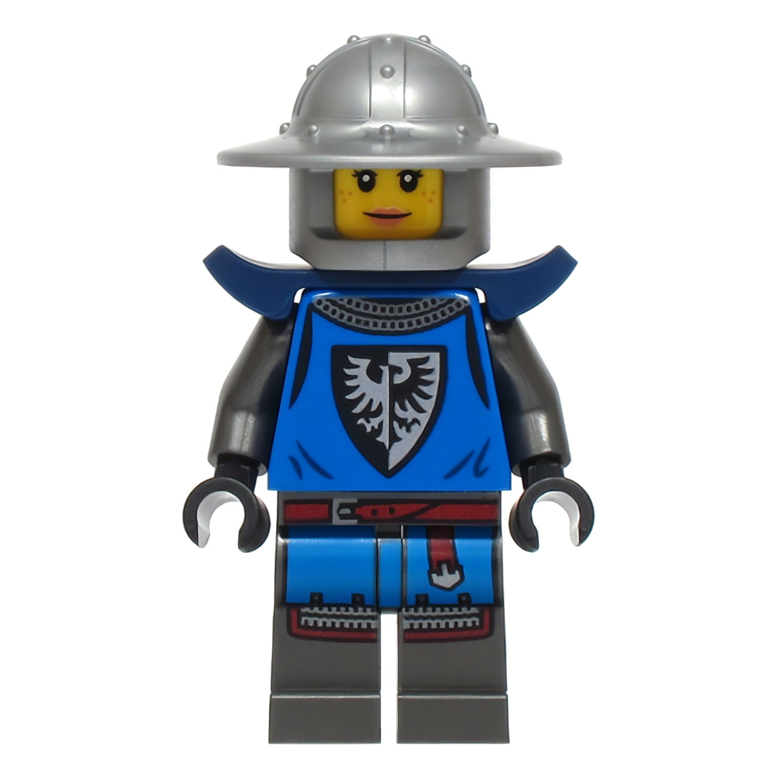 LEGO Minifigur Black Falcon - Female, Pearl Dark Gray Detailed Legs (bdp218)