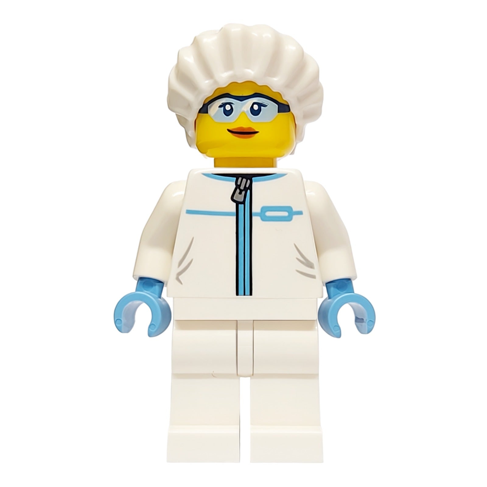 LEGO Minifigur Police - City Forensic Detective Female, White Safety (cty1750)