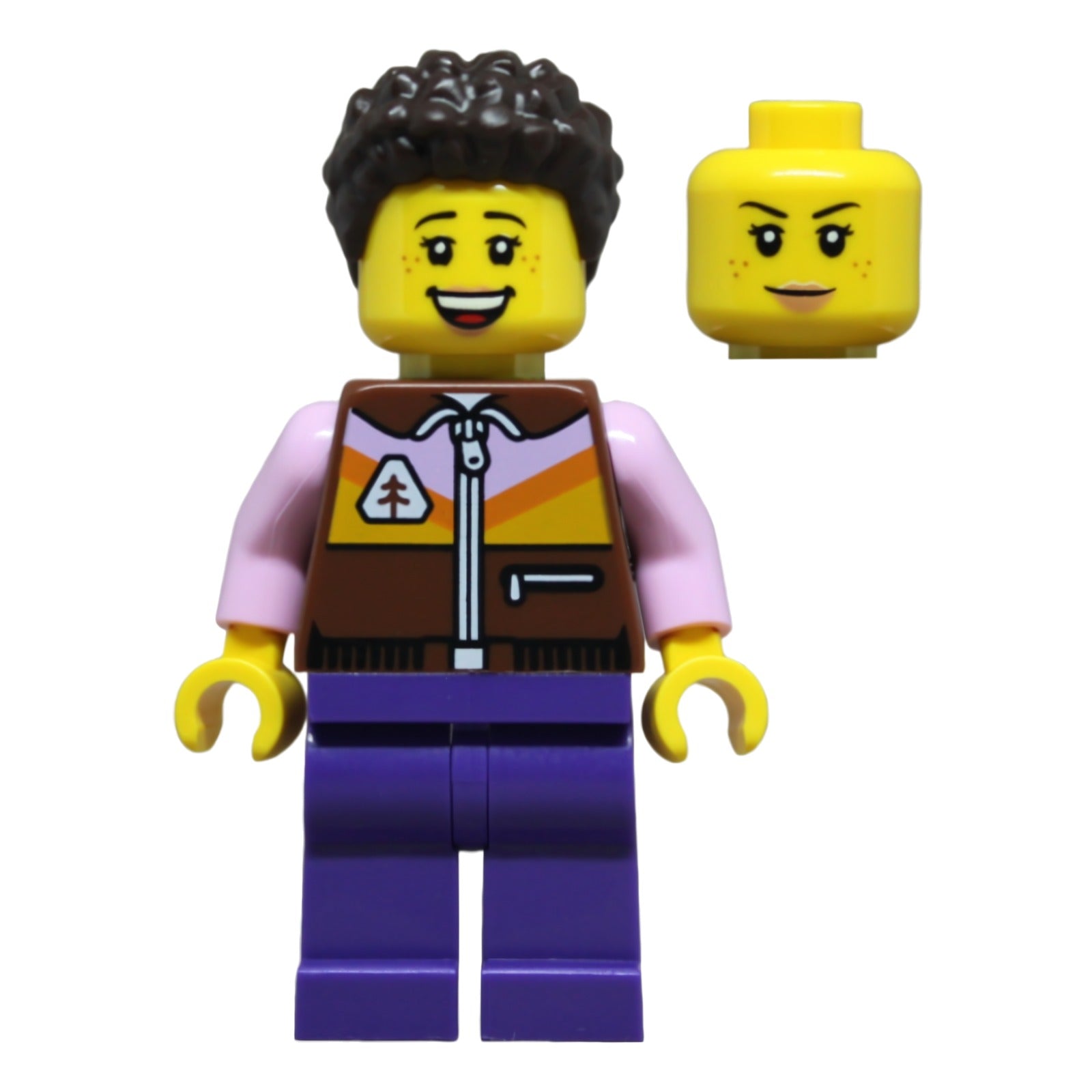 LEGO Minifigur Mom - Reddish Brown Jacket, Dark Purple Legs, Dark (cty1879)