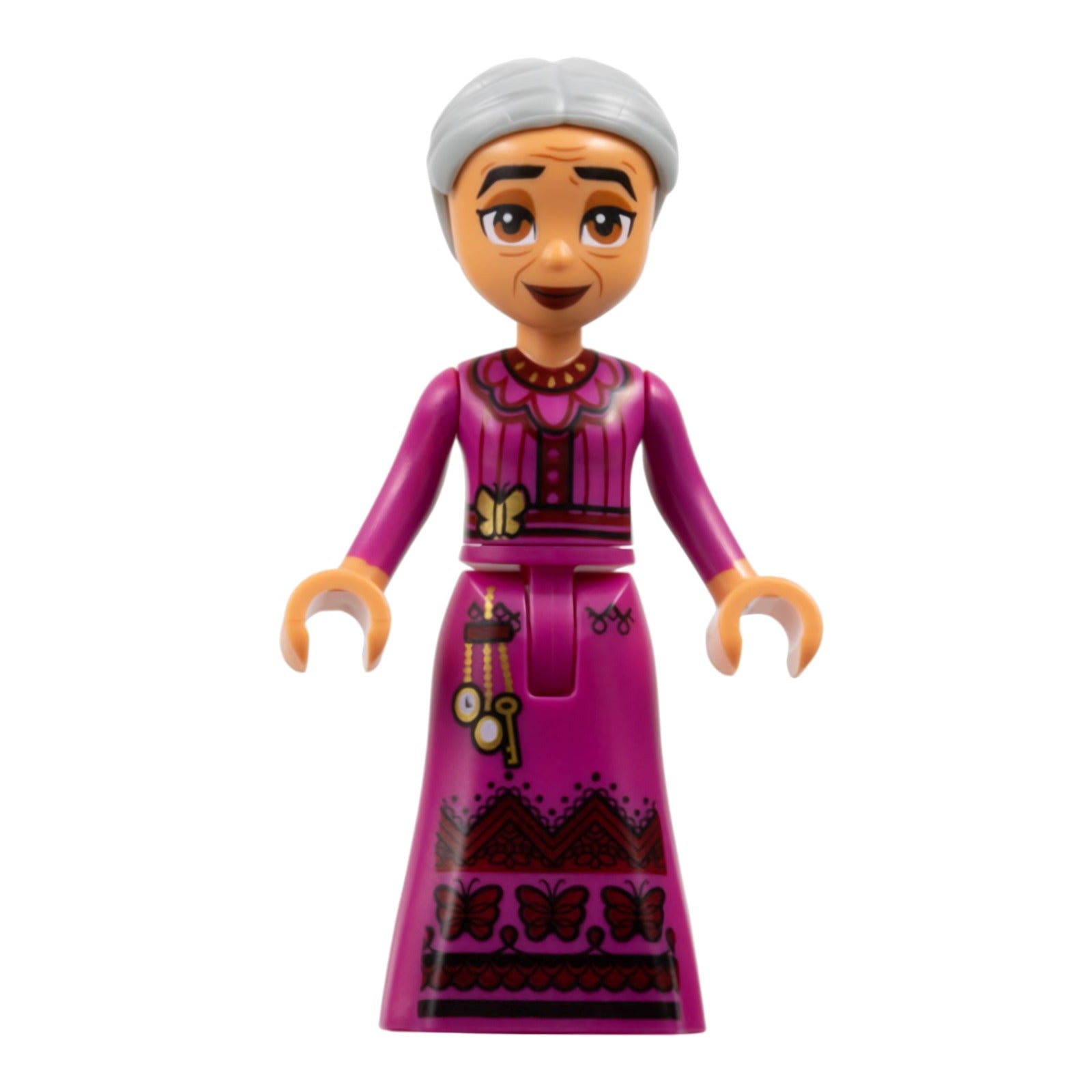 LEGO Minifigur Abuela Alma Madrigal - Light Bluish Gray Hair (dis170) – neu