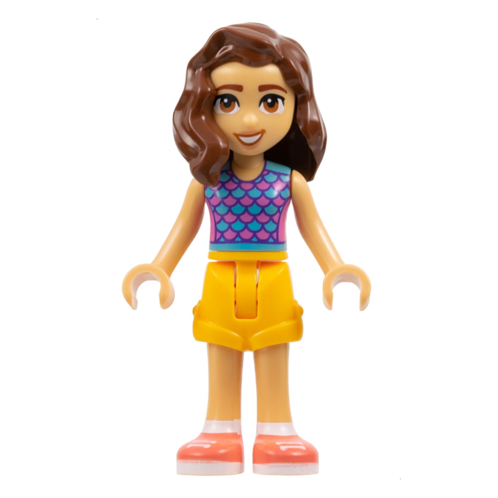 LEGO Minifigur Friends Luna - Dark Pink and Medium Azure Top with (frnd0637)