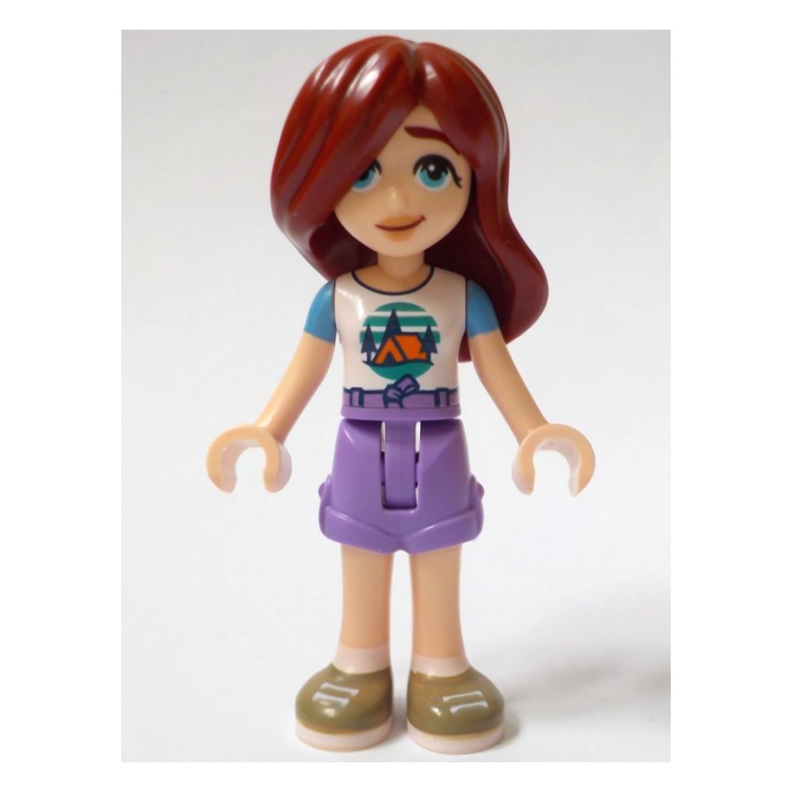 LEGO Minifigur Friends Paisley - White T-Shirt with Tent, Medium (frnd0741)