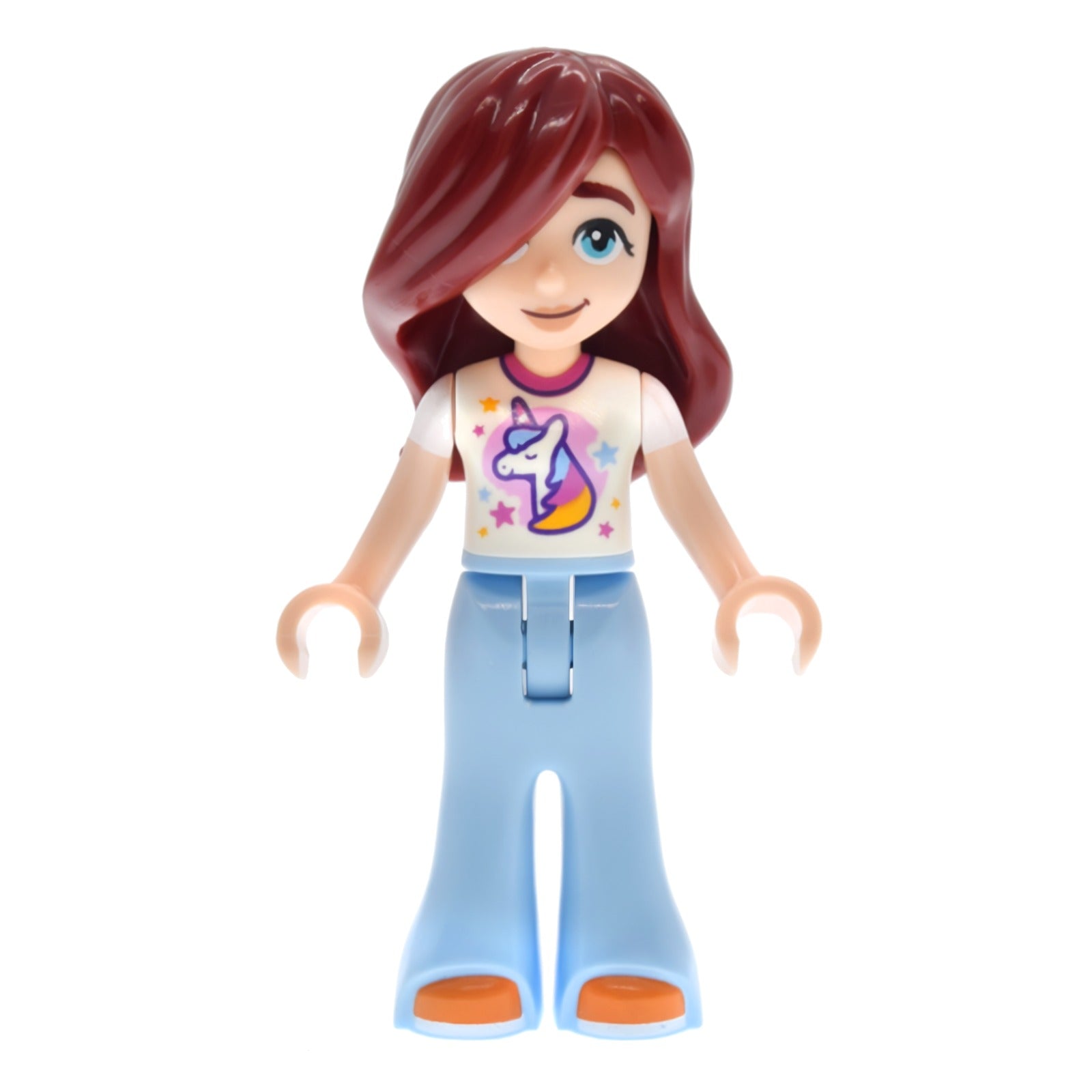 LEGO Minifigur Friends Paisley - White Unicorn T-shirt, Bright Light (frnd0861)