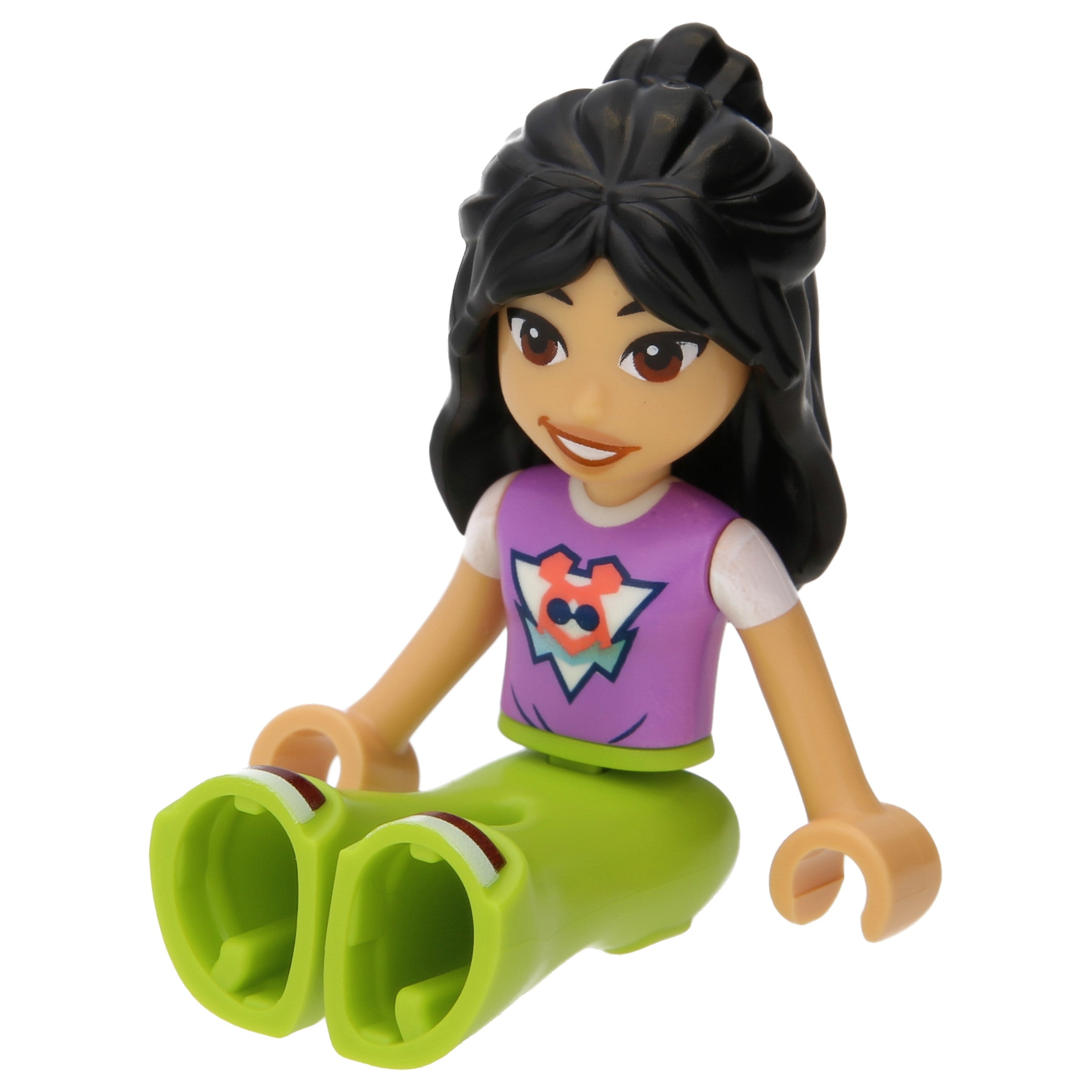 LEGO Minifigur Friends Liann - Medium Lavender Top,  Lime Trousers (frnd0728)