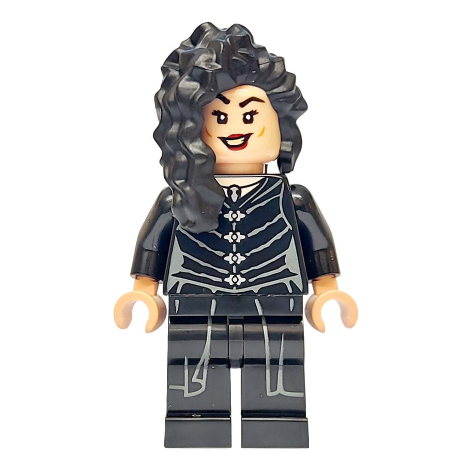 LEGO Minifigur Bellatrix Lestrange - Black Robe, Printed Legs (hp533) – neu